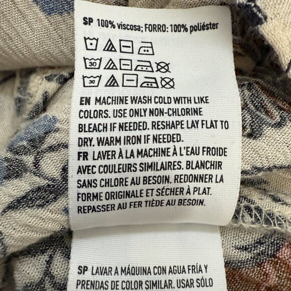 American Eagle Floral Wrap Ruffle Maxi Dress Women's Small Bohemian Tassle Flowy - Picture 15 of 16